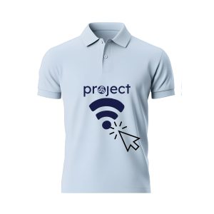 Project Trinitē polo shirt with “Connected Impact” logo — empowering digital connectivity
